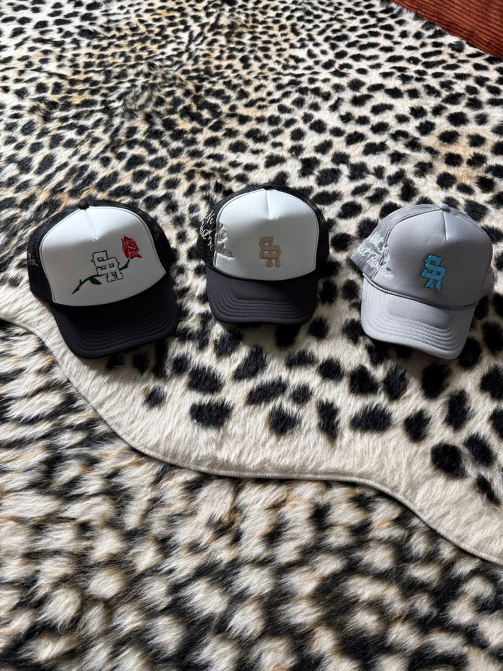 SR Logo Trucker Cap Lot - Black, White & Grey